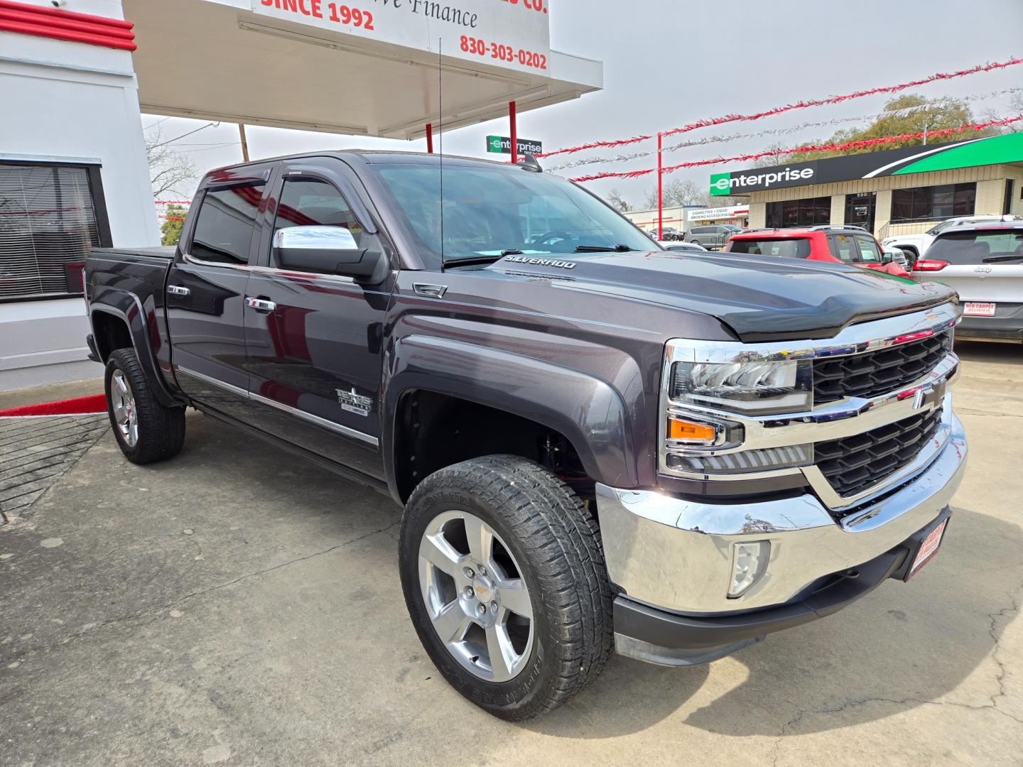 2016 BLACK /BLACK Chevrolet Silverado 1500 (3GCPCRECXGG) with an 5.3L V8 F OHV 16V engine, Automatic transmission, located at 503 West Court, Seguin, TX, 78155, (830) 379-3373, 29.568621, -97.969803 - Photo#1